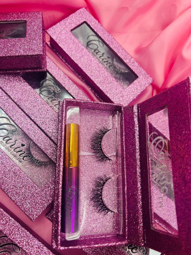 False lash with glue