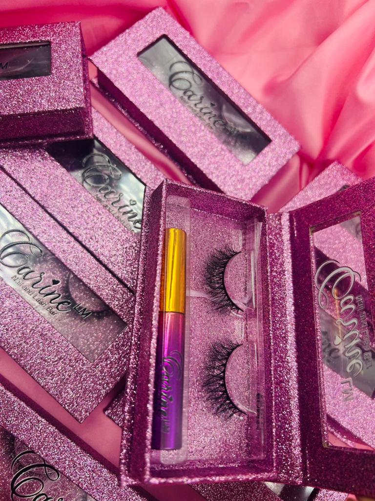 False lash with glue