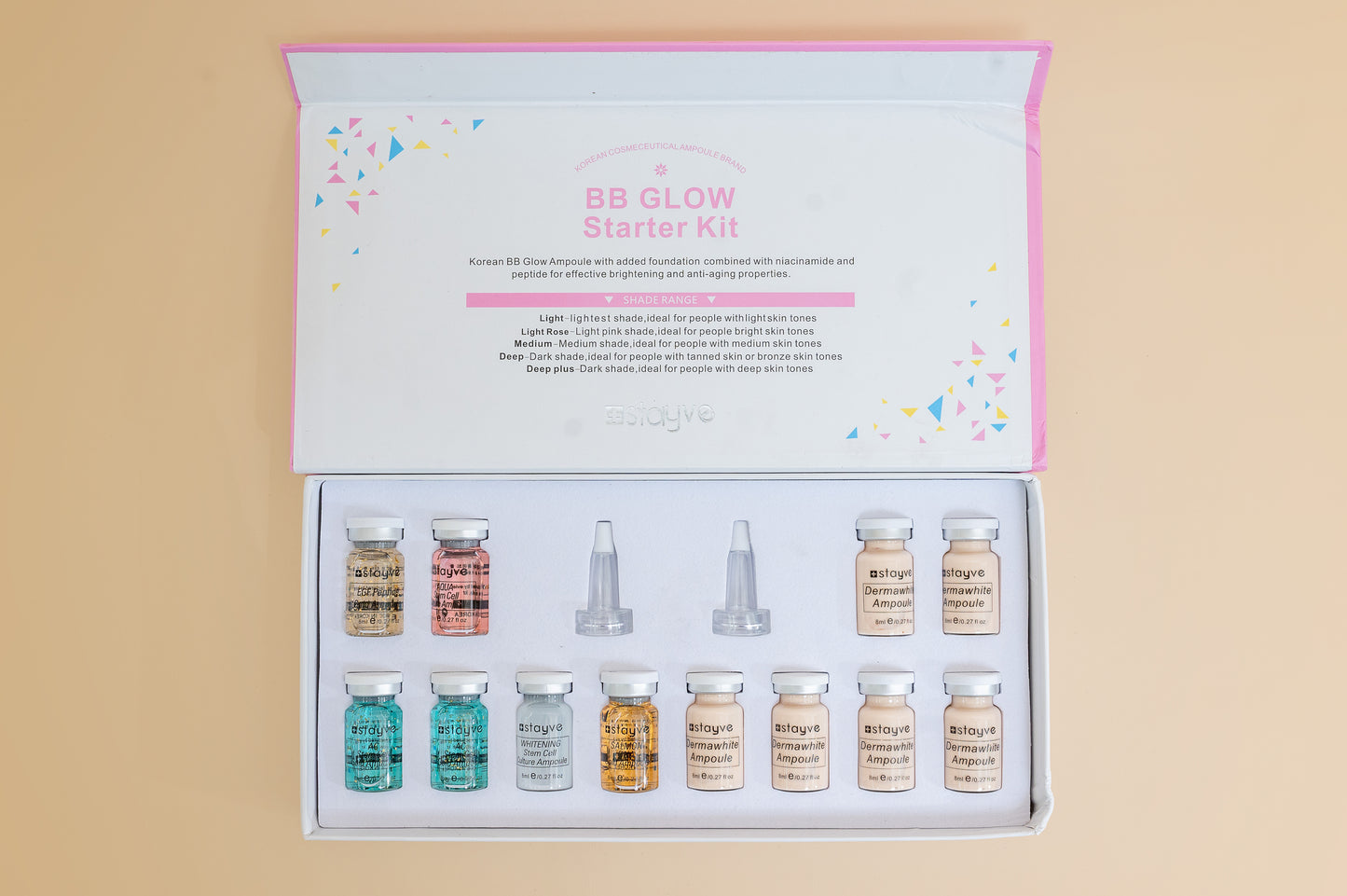 Bb glow mix set Booster kit & BB glow ampoule no 1 Light